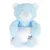 Paturica cu ursulet de plus Cangaroo Rorry Bear 90x 75 cm Albastra