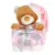 Paturica pentru bebelusi Cangaroo 90 x 75 cm Addie Bear Roz