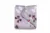 Paturica pufoasa de plus 2 fete mov cu fundite gri cu buline 120×150 cm
