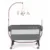 Patut Cullami co-sleeper 2 in 1 cu laterala culisanta si inaltime reglabila Gri Copie
