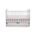 Patut Vessanti Como balansoar culisant alb cu cappucino + saltea cocos confort 120 x 60 x 12 cm