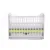 Patut Vessanti Como balansoar culisant alb cu verde + saltea cocos confort 120 x 60 x 12 cm
