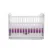 Patut Vessanti Como balansoar culisant alb cu violet + saltea cocos confort 120x60x12 cm