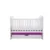 Patut Vessanti Como culisant cu sertar alb cu violet + saltea cocos confort 120 x 60 x 12 cm