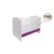 Patut Vessanti Como fara sertar alb cu violet + saltea Cocos 7 cm