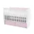 Patut balansoar Lorelli Matrix White Orchid Pink, transformabil, 60×120 cm