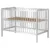 Patut copii din lemn Dominic 120×60 cm alb