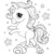 Patut copii din lemn Hubners Calisto Unicorn 120×60 cm maro