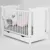 Patut copii din lemn Hubners Laura 120×60 alb cu sertar