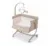 Patut cu leganare Cullami Bej, co-sleeper 2 in 1 cu laterala culisanta, setare unghiulara, roti, reglabil in 8 pozitii pe inaltime