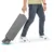 Patut de calatorie pentru copii, Kidnort Ihalig Light Gray cu geanta de transport, salteluta, usa cu fermoar si roti cu posibilitatea de blocare, dimensiune desfacut 128 x 68 x 78.5 cm