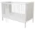 Patut din lemn 120 x 60 cm multifunctional cu sertar si somiera reglabila Nichiduta Cezar Alb