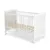 Patut din lemn 120×60 cm multifunctional transformabil in patut junior Cangaroo Albero Alb