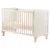 Patut din lemn FreeON Ava transformabil cu bariera de siguranta 120×60 cm din lemn de pin si mdf white