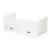 Patut din lemn Julia 120×60 cm multifunctional cu sertar alb Qmini