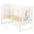 Patut din lemn Timmi BabyNeeds Girafa 120×60 cm Alb