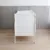 Patut din lemn pentru bebe inaltime saltea reglabila Noble alb + saltea cocos 120x60x10 cm