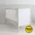 Patut din lemn pentru bebe inaltime saltea reglabila Slim Alb 120×60 cm