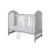 Patut din lemn pentru copii pana la 4 ani 124×66 cm cu sistem 3 bare detasabile Tymon Grey