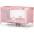 Patut pentru copii Chipolino Capri Cat Pink pliabil, saltea pentru nivelul inferior, intrarea laterala, buzunare laterale, geanta transport, standardul EN716-1 , greutate suportata 15 kg