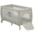 Patut pentru copii Lionelo Stefi Plus Bej Pliabil, Cu doua nivele, Intrare laterala cu fermoar, 2 roti, 120 x 60 cm, Conform cu standardul european de securitate EN 716