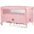 Patut pliabil Chipolino Relax flamingo linen cu laterala culisanta