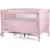 Patut pliabil Chipolino Relax rose linen cu laterala culisanta