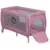 Patut pliabil, Lionelo, Stefi Plus, Cu doua nivele, Cu intrare laterala cu fermoar, 2 roti, 120 x 60 cm, Conform cu standardul european de securitate EN 716, Roz