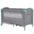 Patut pliabil multifunctional 2in1 Cangaroo SkyGlow Mint cu 2 nivele,Roti cu blocare,Usa de acces cu fermoar,Laterala cu plasa de ventilatie,Pliabil compact,2 Inele de sustinere si Saltea pliabila incluse