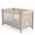 Patut pliabil pentru copii Moni Safari Beige 125x62x75 cm cu un nivel,Deschidere laterala cu fermoar,Saltea pliabila si geanta transport incluse,de la 0 luni pana la 15 kg