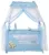 Patut pliabil, stil baldachin, Lorelli Magic Sleep, cu accesorii, Blue Moon Sleeping Bear