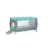 Patut pliant, Lionelo, Sven Plus, 120×60 cm, Cu doua nivele, Cu arcada jucarii, masuta de infasat, vibratii, melodii, conform cu standardele europeane de securitate EN716 si EN12221, TurcoazGri