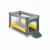 Patut pliant cu un nivel Stefi cu intrare laterala cu fermoar 2 roti 120×60 cm yellow lemon Lionelo