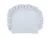 Perna clasica de dormit cu volanas 28×25 cm Minky Grey