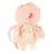 Pernuta de protectie spate si cap pentru copii, Ikonka, in forma de rucsacel cu bretele reglabile, dimensiune 31 x 21 x 8 cm, model Pink Fairy