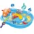 Piscina educationala pentru copii Matadi Funny Fishing cu elemente mobile, undita pentru pescuit, moara de apa,figurine incluse