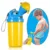 Pisoar pentru baieti, Little Mom, portabil si reutilizabil, cu sistem anticurgere, capacitate 500 ml, Pee Trainer Yellow