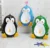 Pisoar pentru baieti Little Mom, sigur si rezistent, cu montare versatila prin ventuze de perete, sau agatare, dimensiune 26 x 37cm, Cute Penguin Blue