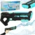 Pistol cu apa pentru copii, Ikonka, cu efecte sonore, incarcare USB, Raza de tragere 10 metri, rezervor 200 ml, 45 x 13.5 cm, Blue Black