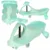 Plasmacar gravitational cu LED-uri luminoase Pastel Mint, inaltime de la sol pana la sezut 21 cm, greutate maxima admisa 50 kg