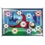 Poarta de fotbal covoras cu 2 mingi adezive 100×150 cm