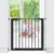 Poarta de siguranta Noma Easy Fit presiune 75-82 cm metal negru N94313