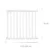 Poarta de siguranta lemn Maestro 73.5-104 cm alb Childhome
