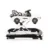 Premergator 2in1 Cabrio White transformabil in antepremergator, Inaltime reglabila, Functie antepremergator, Panoul muzical detasabil, Roti fata pivotante, Potrivit de la 6 luni+ pana la 12 kg