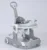 Premergator 3 in 1 pentru copii, Little Mom, pliabil, cu maner parental, cu panou muzical detasabil, cu sezut reglabil in inaltime, cu 6 roti silentioase, sistem de franare, dimensiune 74 x 60 x 86 cm, Hello Grey