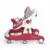 Premergator bebelusi 2 in 1 cu functie de antepremergator Little Mom Cosmos Red, cu 6 roti silentioase, sistem de franare, sezut reglabil, pliere usoara si compacta, spatar ergonomic, panou interactiv detasabil