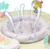 Premergator bebelusi Little Mom Activity Pink, educational, cu panou interactiv, sezut rotativ 360 grade, roti pivotante silentioase, dimensiune 68 x 68 x 50 cm