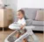 Premergator pentru copii Little Mom Driver Grey cu sezutul reglabil in inaltime, panou interactiv cu sunete, roti silentioase pivotante 360, sistem de franare, dimensiune 70 x 58 x 56cm
