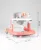 Premergator pentru copii, Little Mom, cu functie de antepremergator, cu sezut reglabil in inaltime, Panou interactiv detasabil, cu roti silentioase, sistem de franare, dimensiune 76 x 58 x 60 cm, Rocket Red