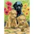Prima mea pictura pe numere mica Royal Brush Junior Pui Labrador si Melc 22×30 cm